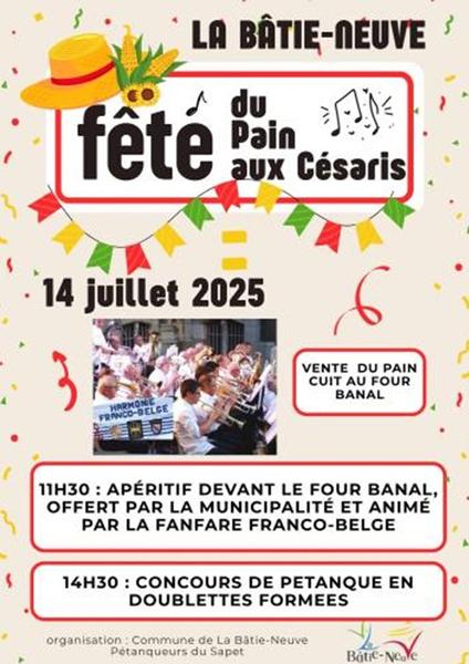 Fête du pain au quartier des Césaris_La Bâtie-Neuve - © Fête du pain au quartier des Césaris_La Bâtie-Neuve Fête du pain au quartier des Césaris_La Bâtie-Neuve - © Fête du pain au quartier des Césaris_La Bâtie-Neuve