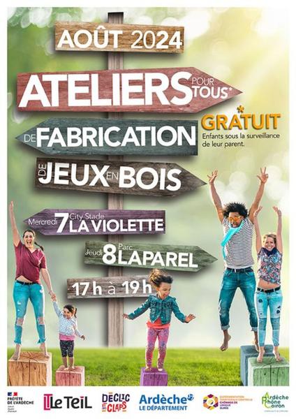 Ateliers fabrication de jeux en bois