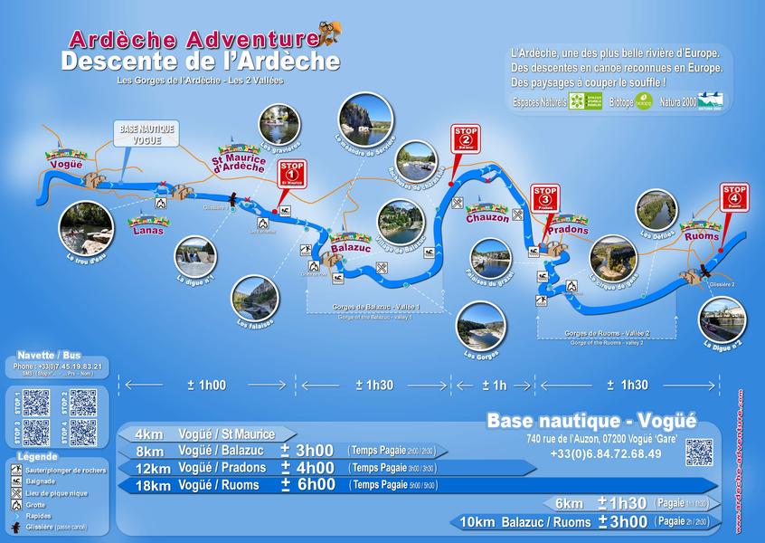 parcours canoe