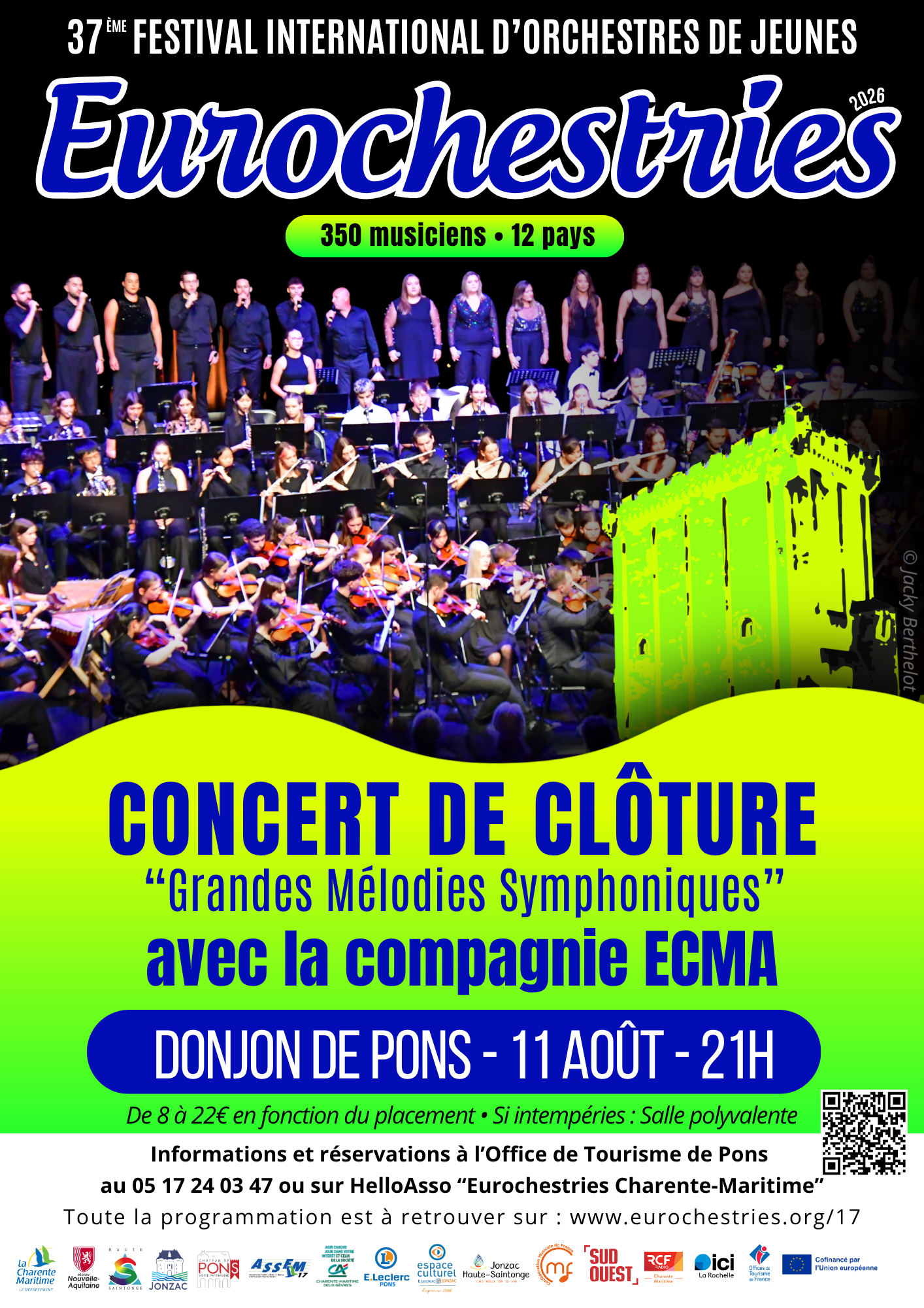 Concert de clôture à Pons - Féérie au Donjon - 37ème festival international des Eurochestries