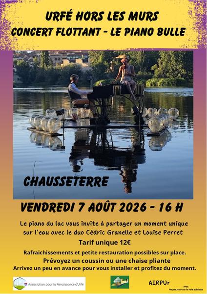 Urfé hors les murs : Concert flottant - Le Piano Bulle_Chausseterre