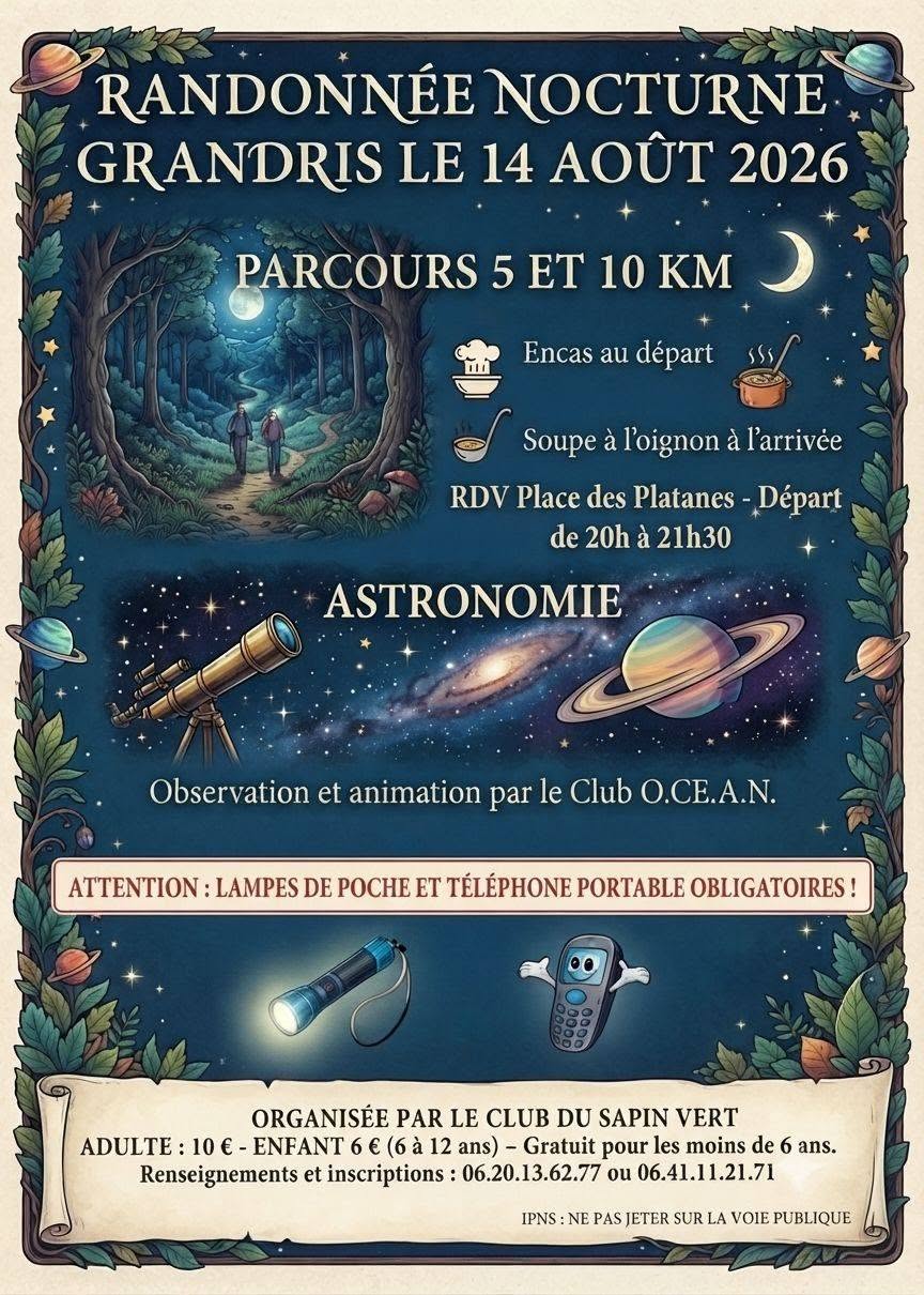 Randonnée nocturne _Grandris