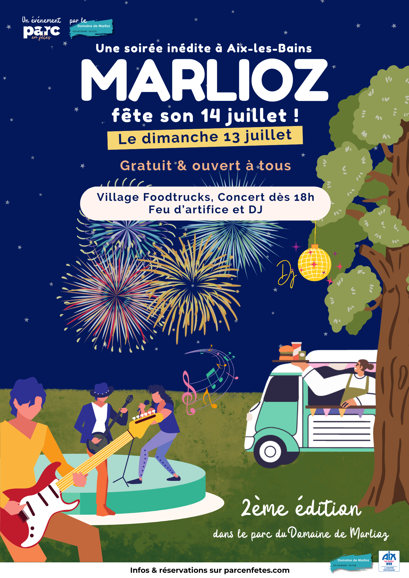Marlioz fête son 14 juillet, le 13 juillet 2025