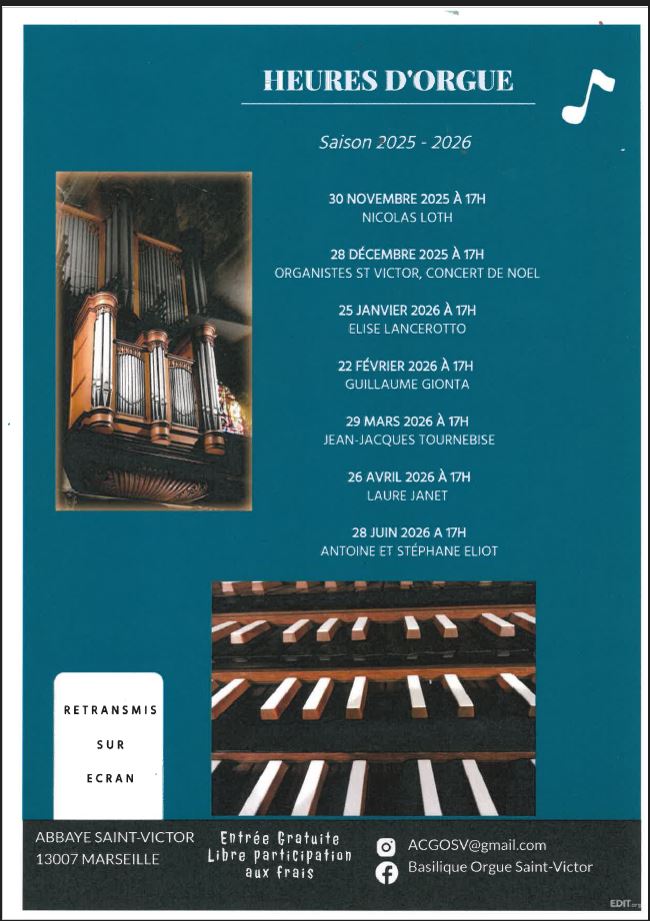 Les Heures d'orgue de Saint-Victor
