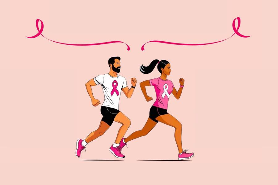 La foulée rose, challenge sportif et caritatif à Thueyts en Ardèche