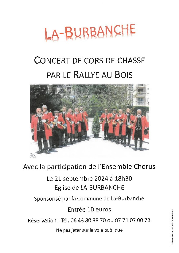 Concert de cors de chasse à la Burbanche