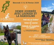 Demi-journée en famille avec l'âne Laurier et la Randoline_Usson-en-Forez