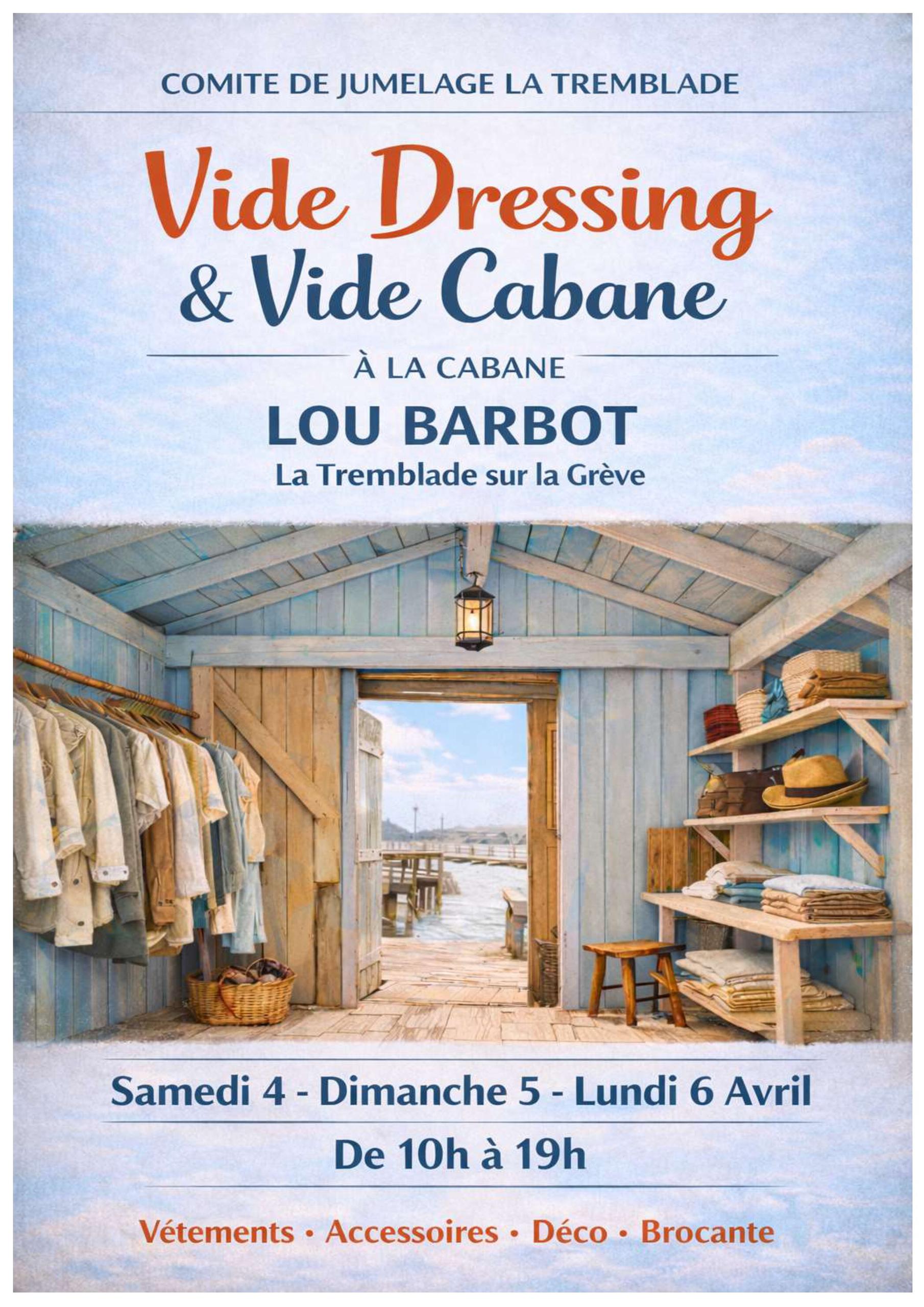 Vide dressing et vide cabane du Comité de jumelage