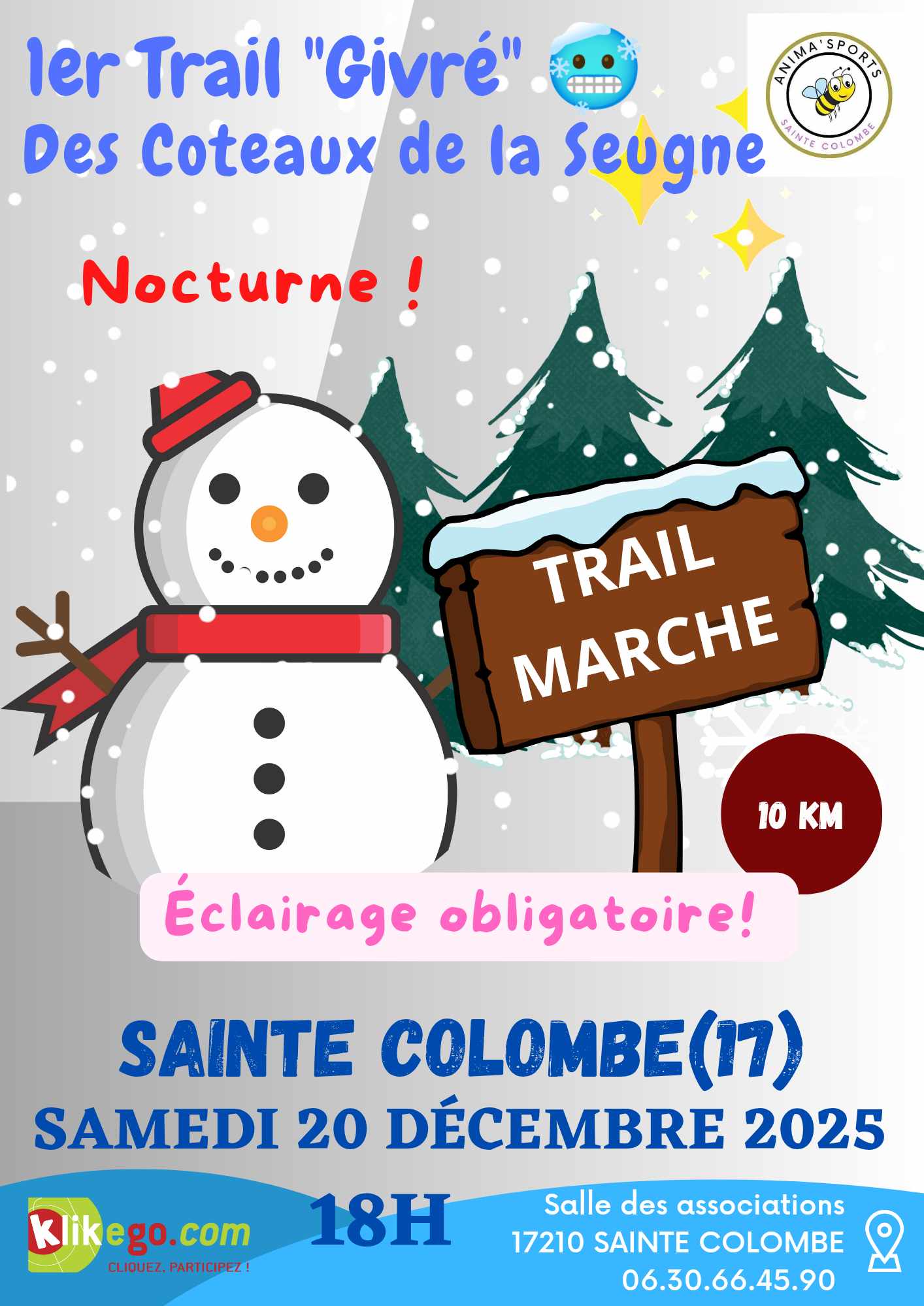 Trail givré des coteaux de la Seugne