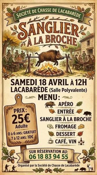 Sanglier à la broche