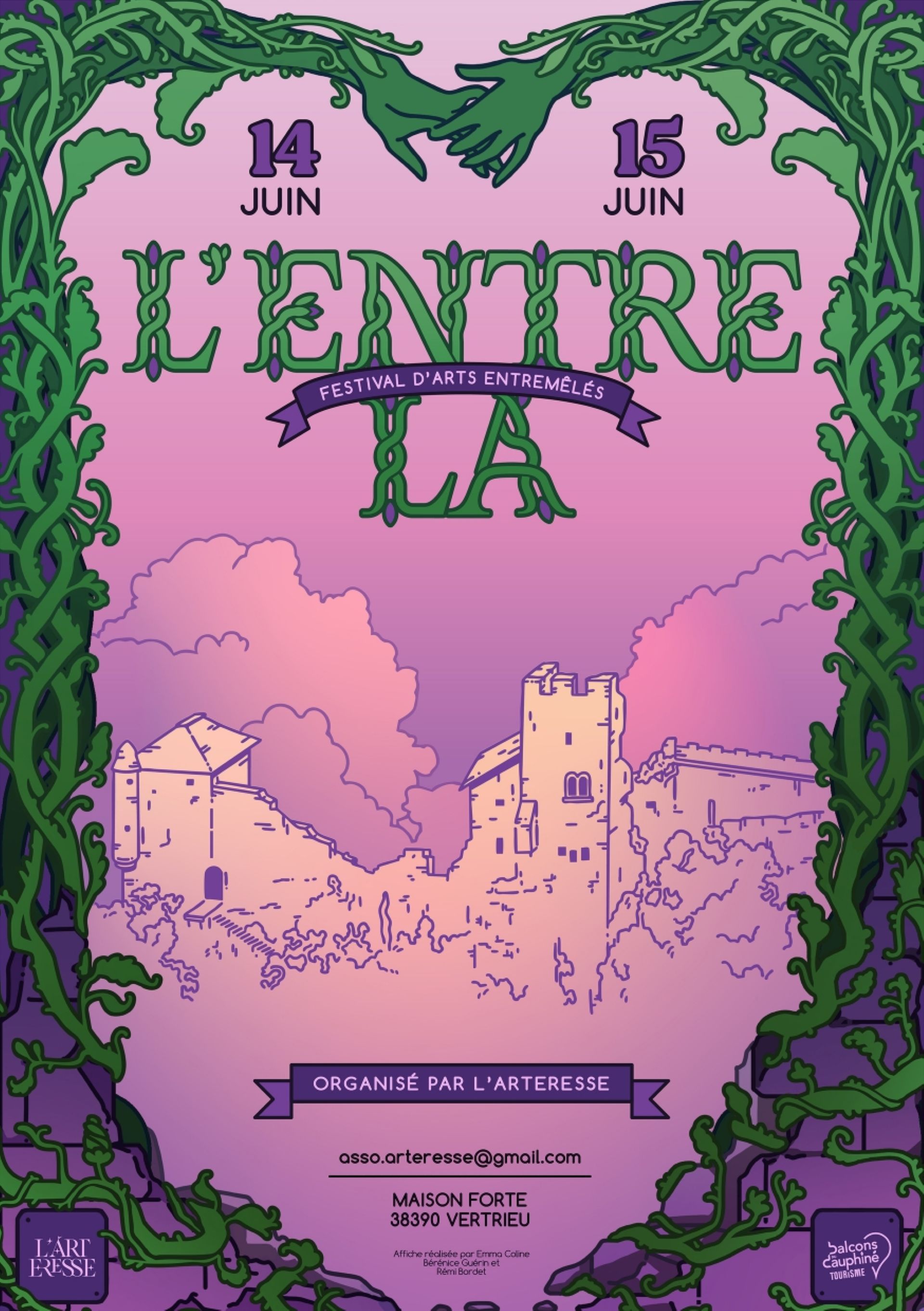 Affiche du festival L'Entrela à Vertrieu - Balcons du Dauphiné