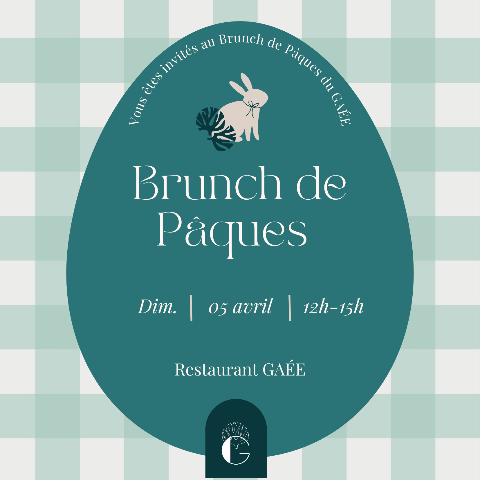 Animation - Brunch de Pâques avec chasse aux œufs pour les enfants au GAEE