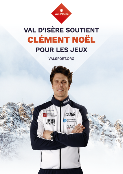 Val d'Isère soutient Clément Noël pour les Jeux