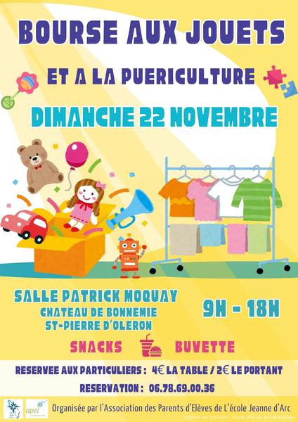Bourse aux jouets et à la puériculture