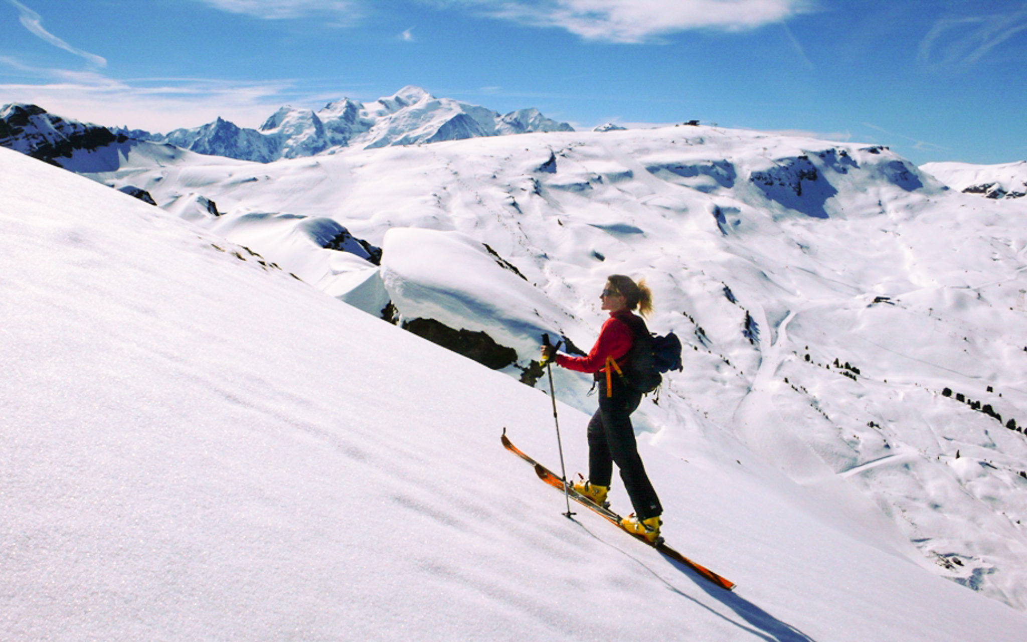 Sortie en ski de randonnée sur les hauteurs de Flaine