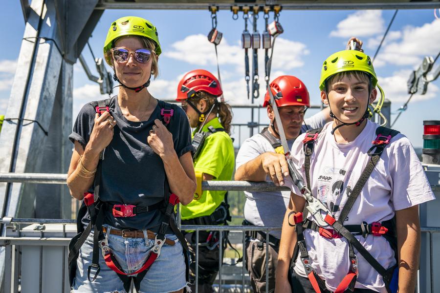 Descente en tyrolienne_Mijoux