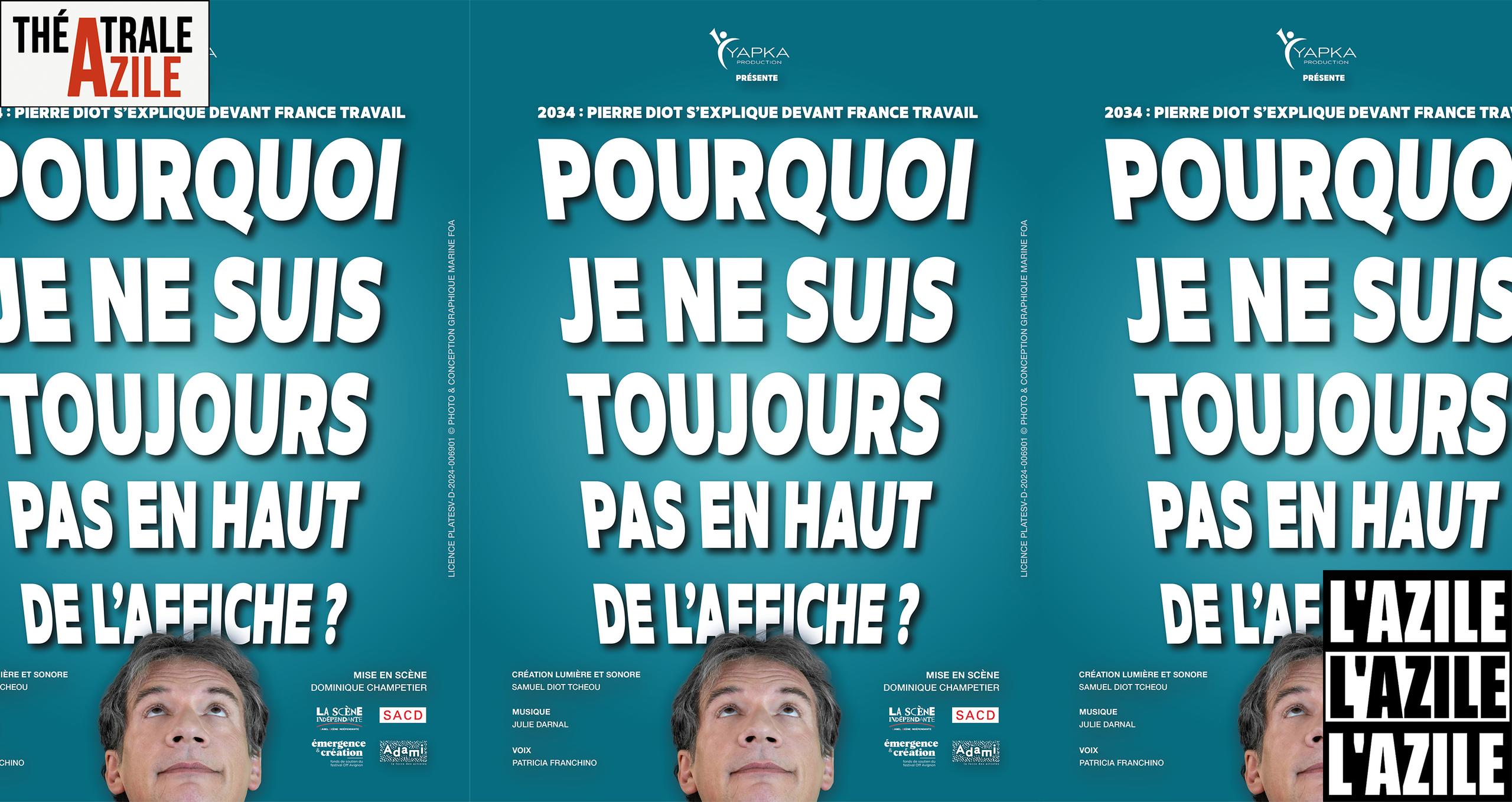 Spectacle - Pierre Diot - Pourquoi je ne suis toujours pas en haut de l'affiche