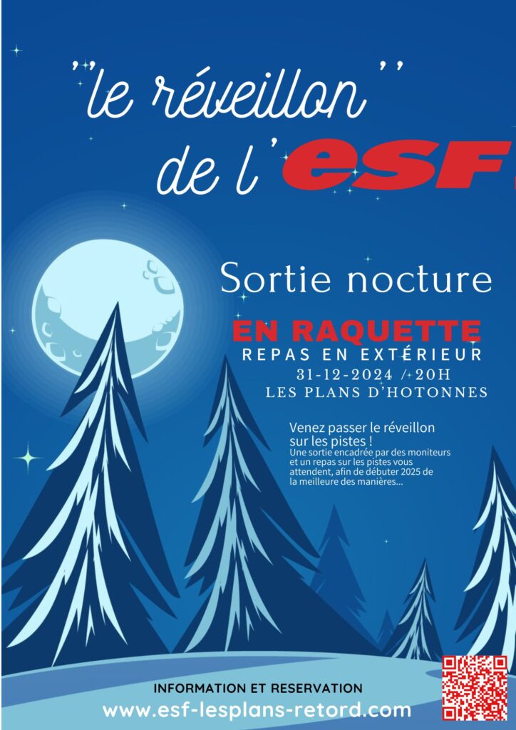 Reveillon nocturne en raquettes avec l'ESF_Haut Valromey