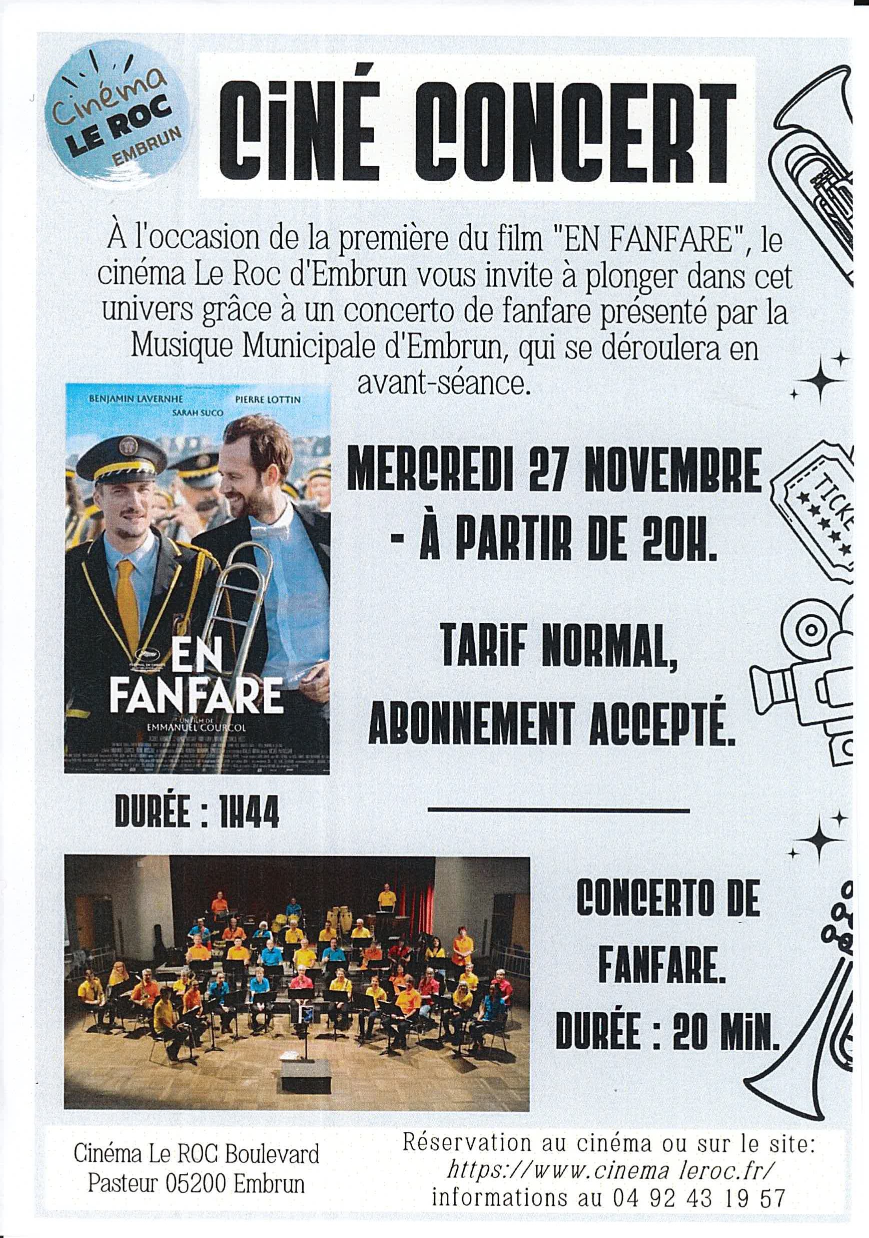 Ciné-concert La Fanfare Embrun