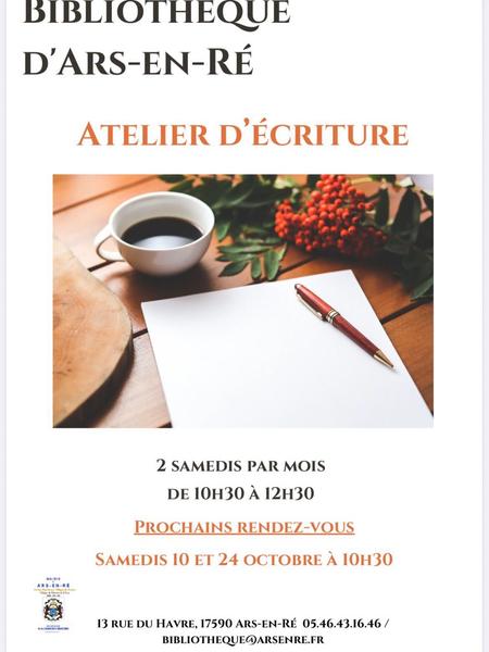 Ateliers d'écriture avec Marie-Marthe Bourget