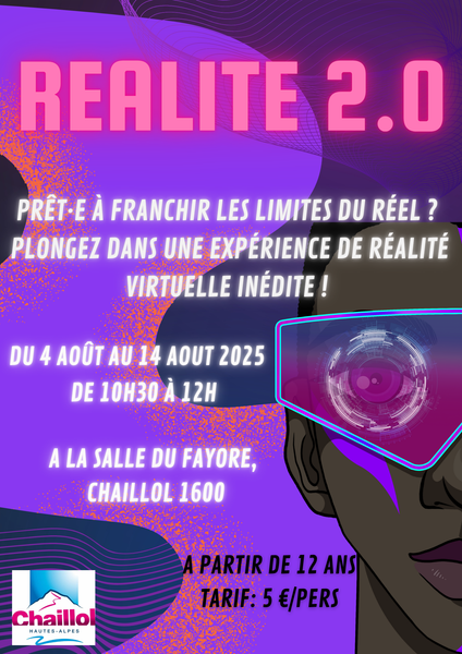 VR - © service animation Réalité 2.0: Découverte de la réalité virtuelle_Saint-Michel-de-Chaillol - © service animation