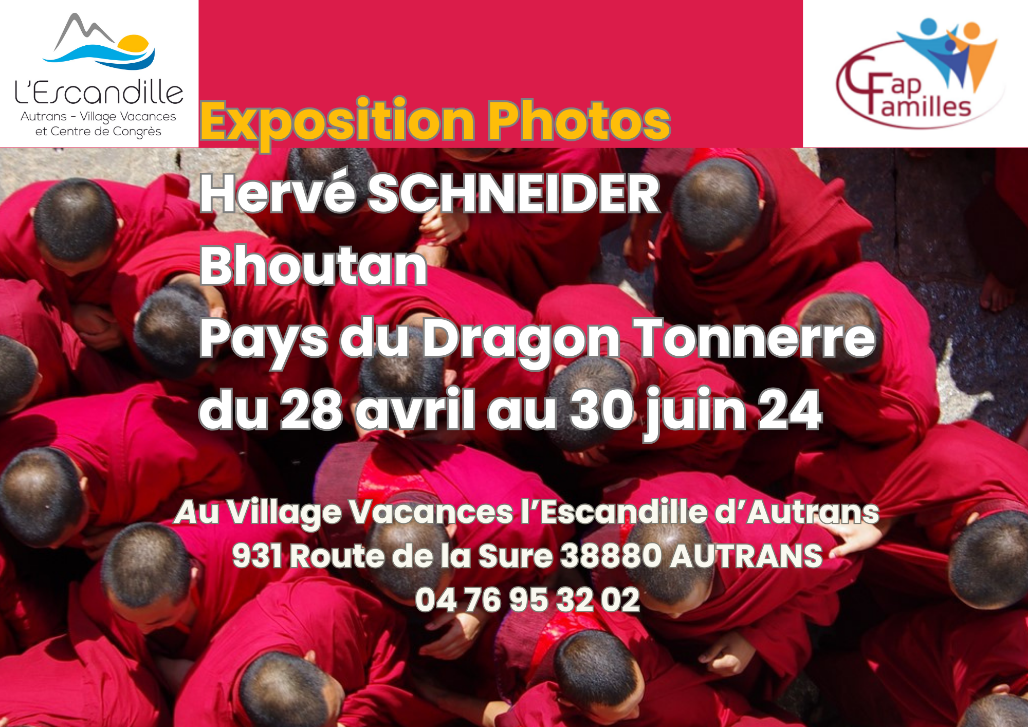 Exposition "Bhoutan - pays du Dragon Tonnerre" par Hervé Schneider