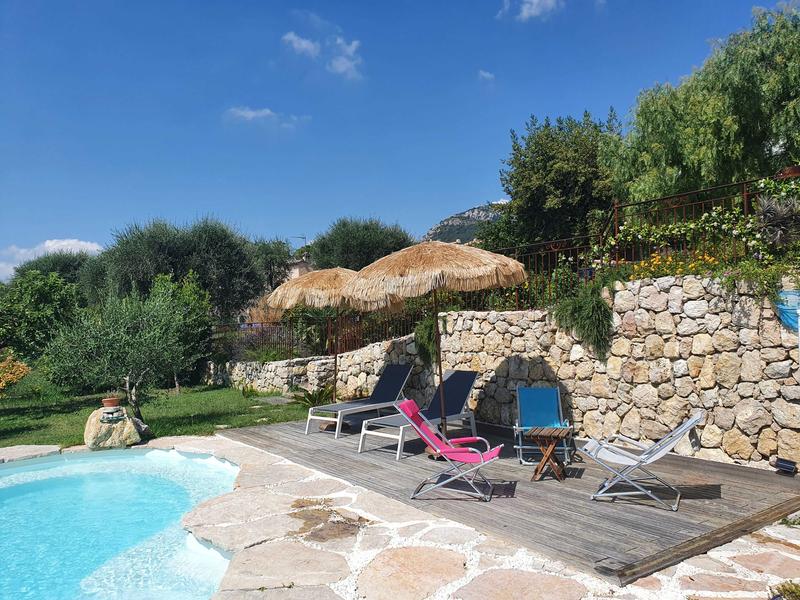 Gîte Olidom-Piscine, transats-Saint Jeannet-Gîtes de France Alpes-Maritimes