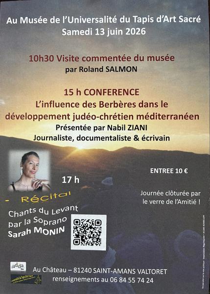 Conférence : L'influence des Berbères dans le développement judéo-chrétien méditerranéen