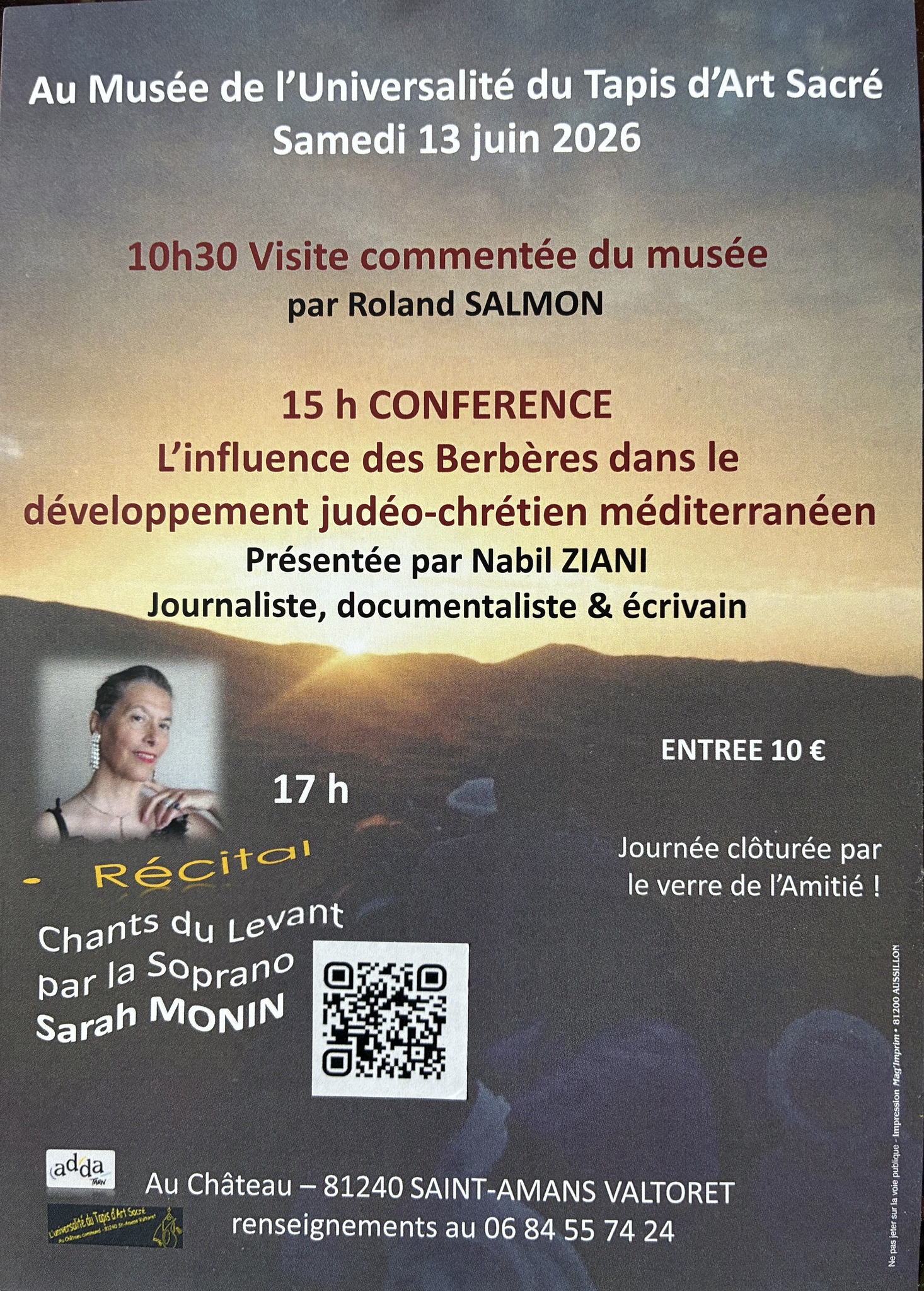 Conférence : L'influence des Berbères dans le développement judéo-chrétien méditerranéen_Saint-Amans-Valtoret