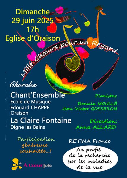Concert deux Chœurs pour un regard