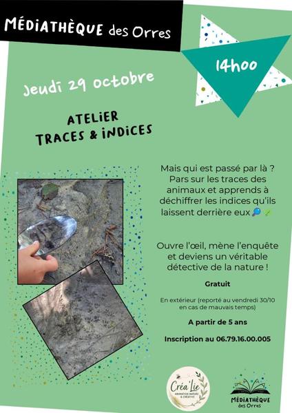 Atelier Traces et indices