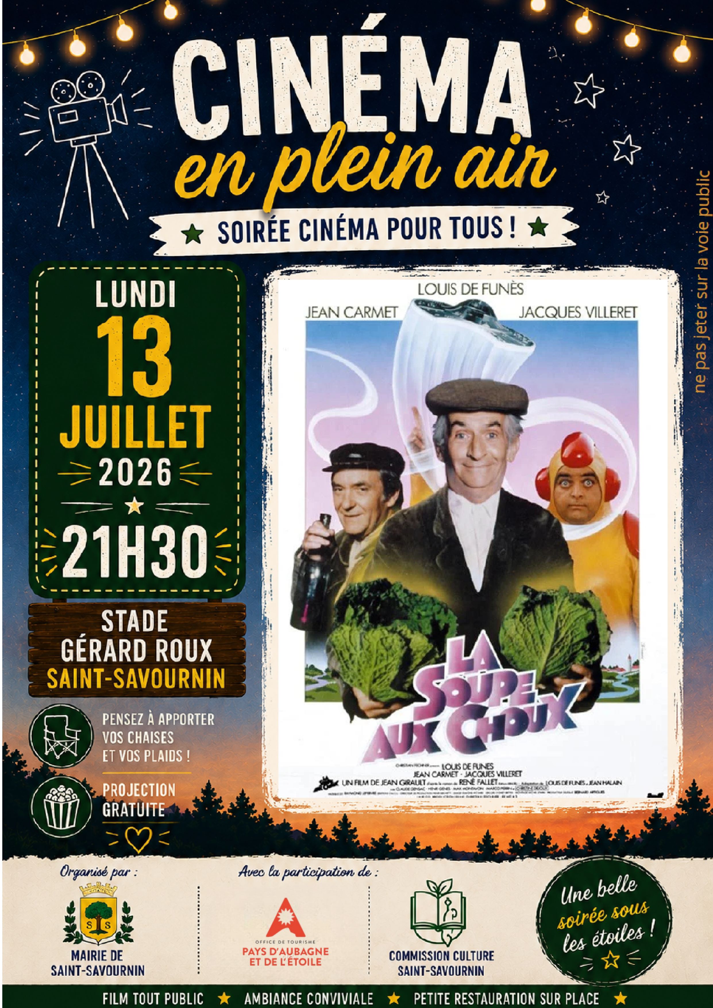 Ciné plein air - La Soupe aux choux