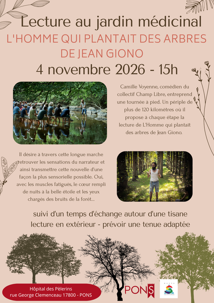 Lecture au Jardin médicinal