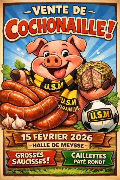 Les rendez-vous du marché : Cochonaille de lUS Meysse Foot