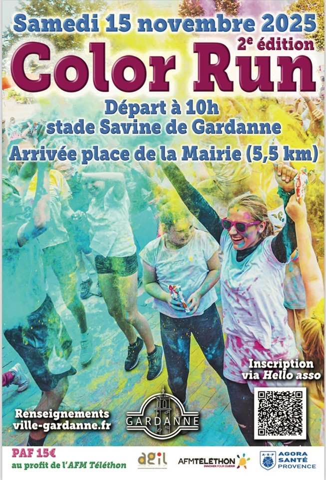 Color Run au profit du Téléthon