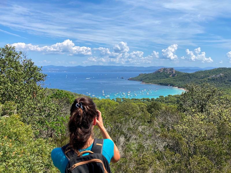 Vue sur la plade de Notre Dame et le Cap des Mèdes