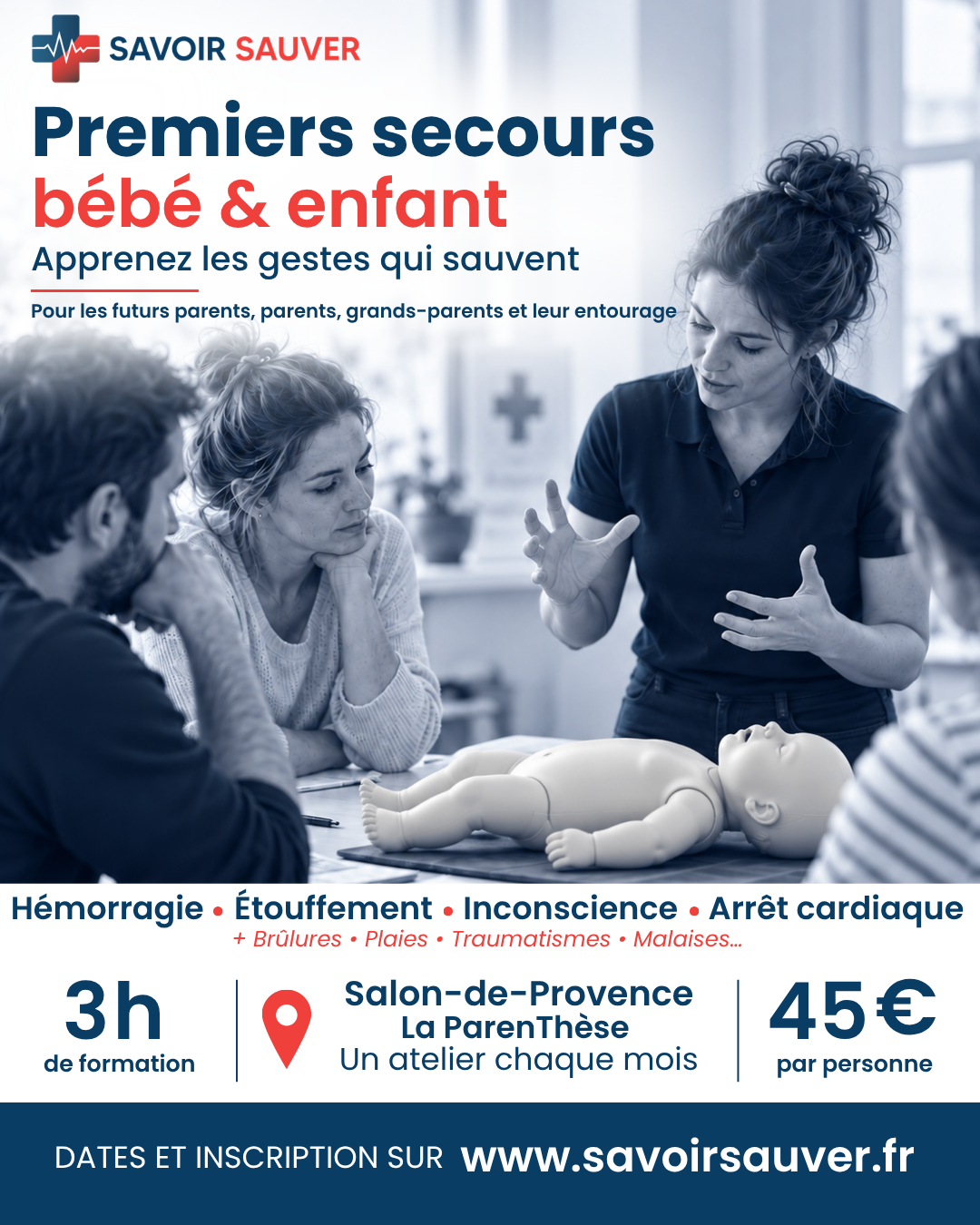 Atelier Premiers Secours Bébé & Enfant