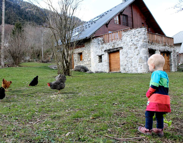 Location de vacances Glaces and cows jardin