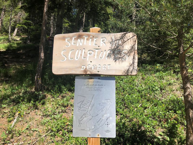 Aussois, sentier des sculptures
