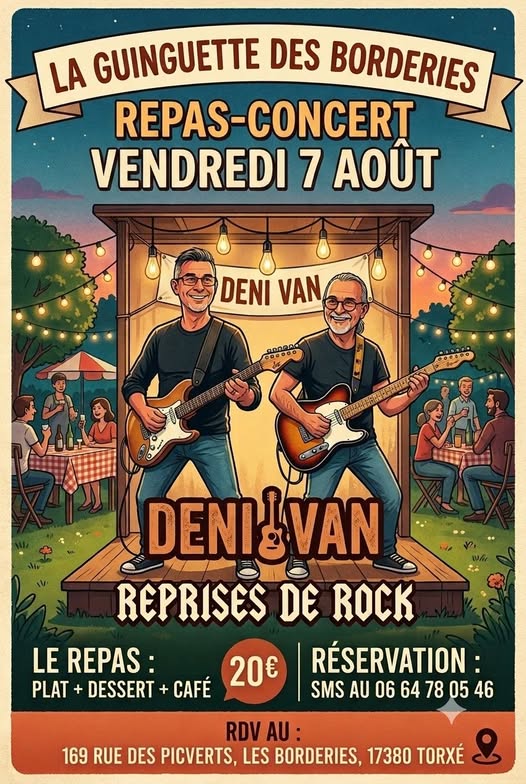 Repas concert - La guinguette des Borderies
