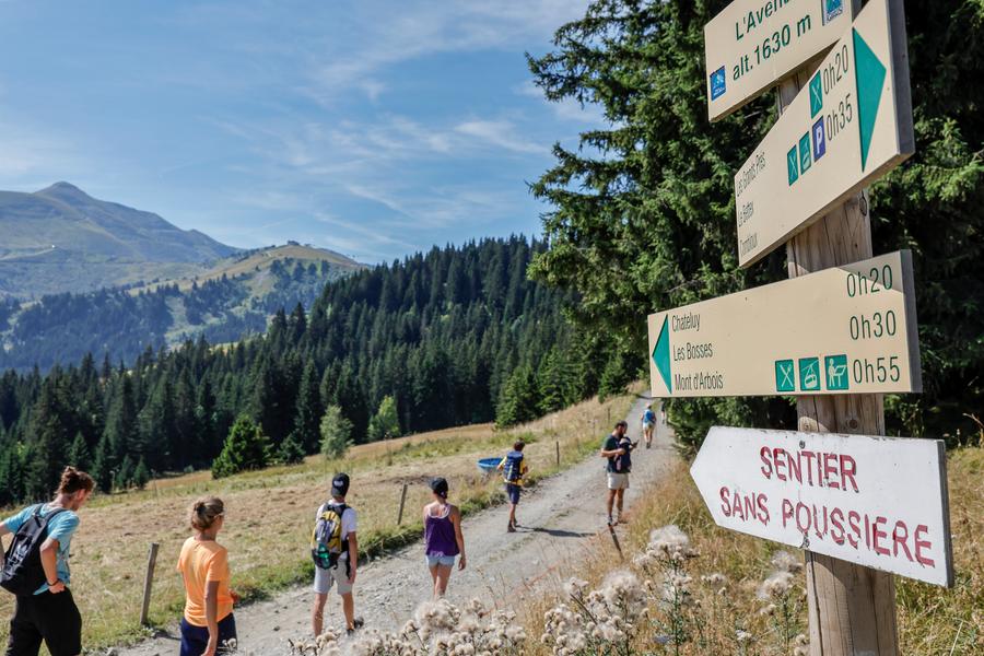 Le Mont d'Arbois au départ du Bettex