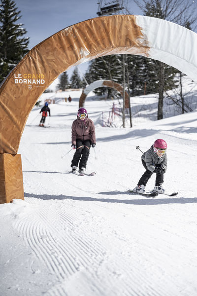La Défi'Môm, piste débutants sur le domaine de ski alpin du Grand-Bornand