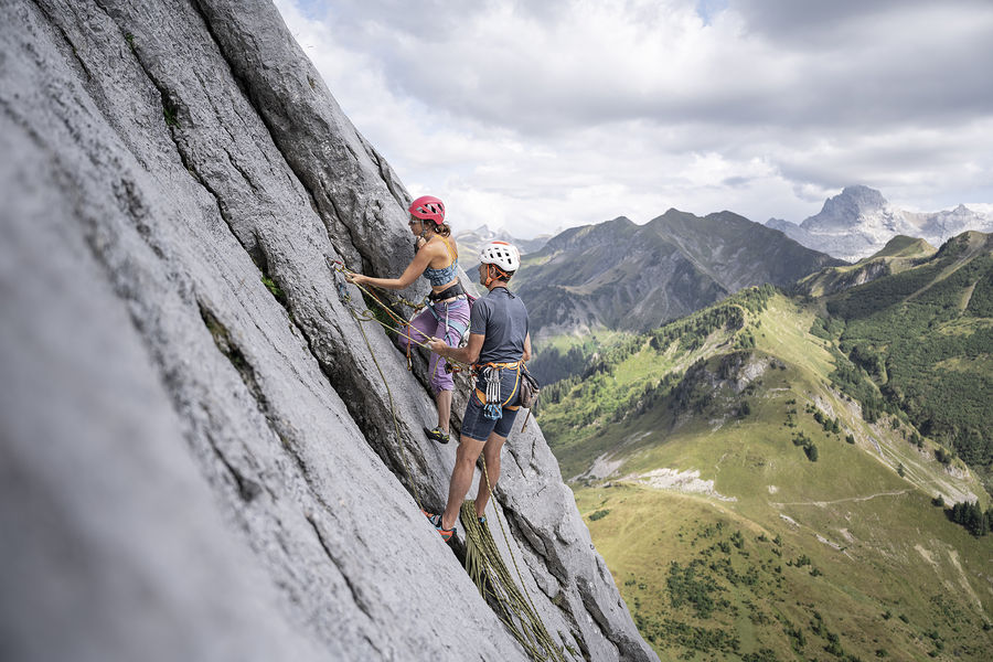 Escalade avec un guide au Grand-Bornand