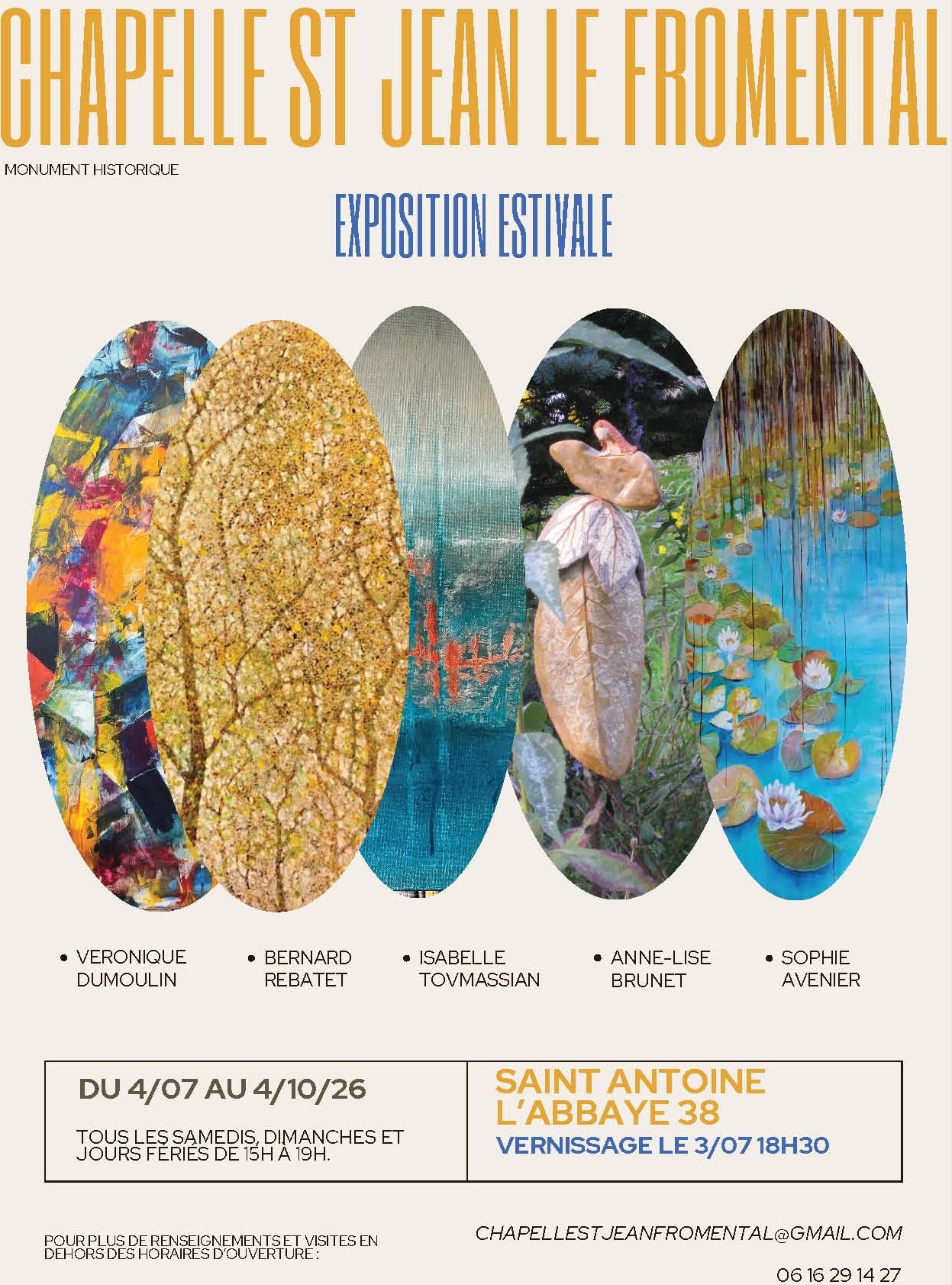 Exposition Estivale d'Art_Saint-Antoine-l'Abbaye