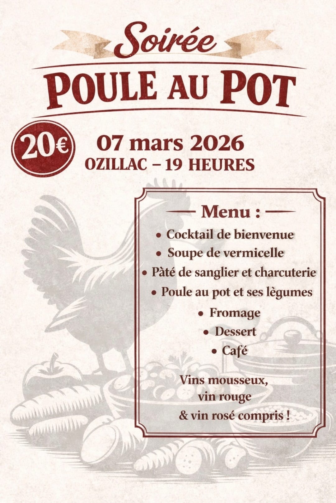 Soirée poule au pot