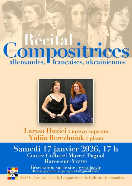 Récital Compositrices allemandes, françaises, ukrainiennes 