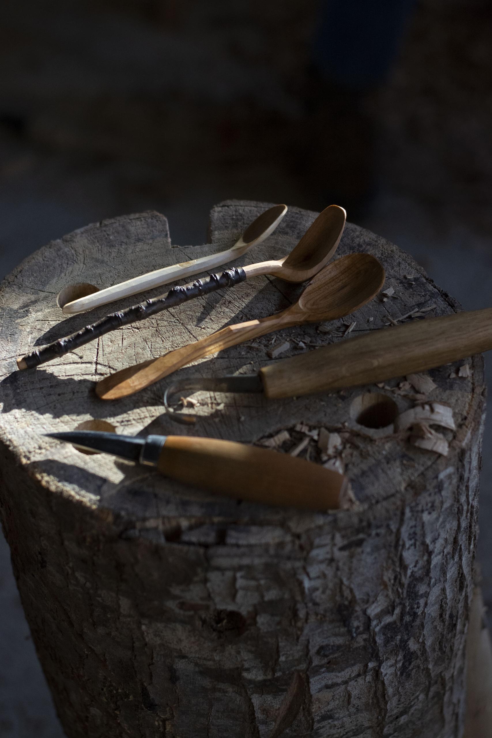 Stage d'Initiation bois : sculpture cuillère en bois