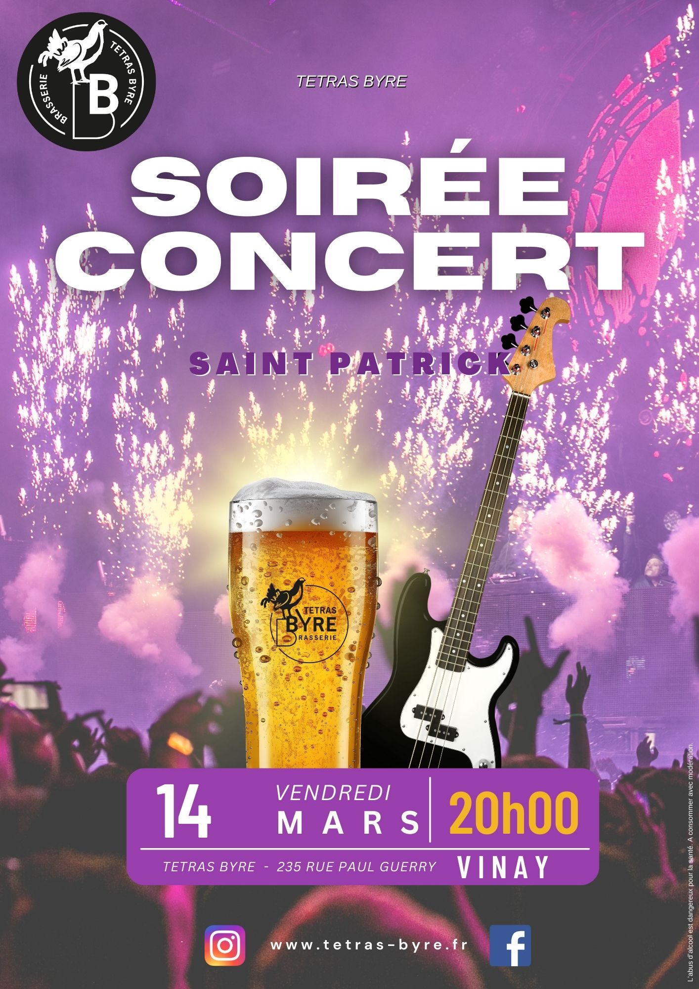 Soirée concert pour la fête de la Saint-Patrick