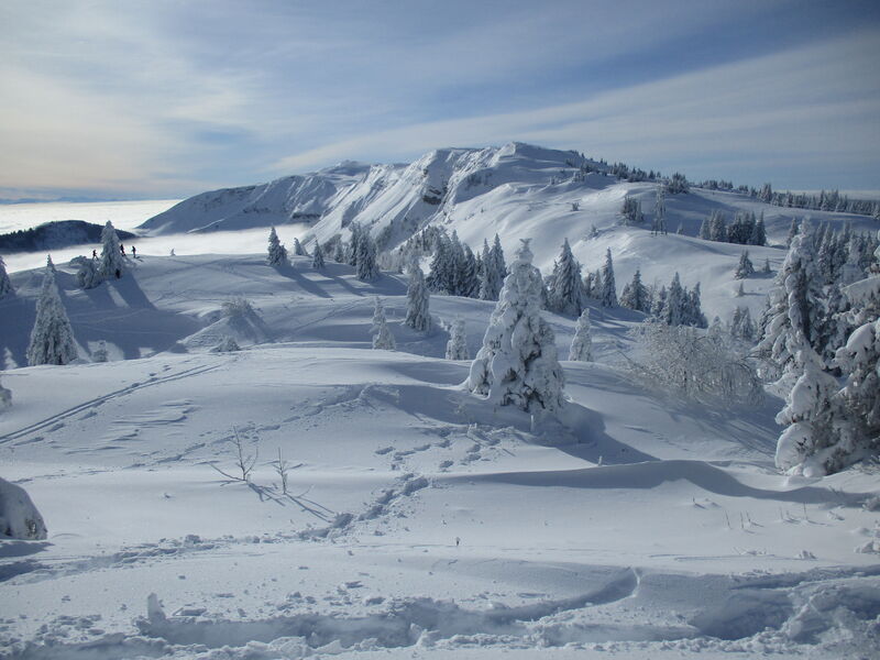 Les crêtes en hiver