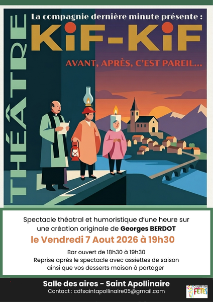Soirée théâtre 'Kif-Kif'
